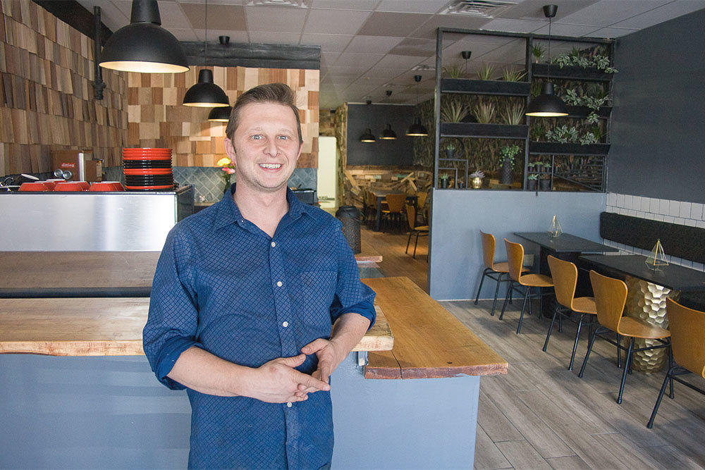 Rance Loftsgard, shown above a day ahead of Able Coffee’s opening in June 2019, has shuttered the business venture.